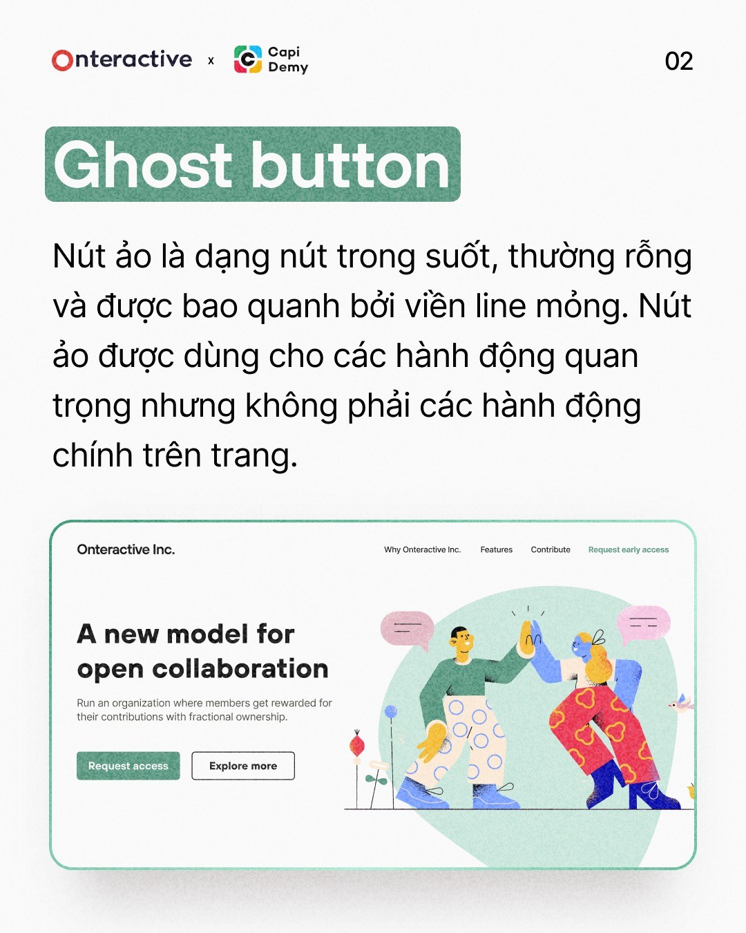 Ghost button